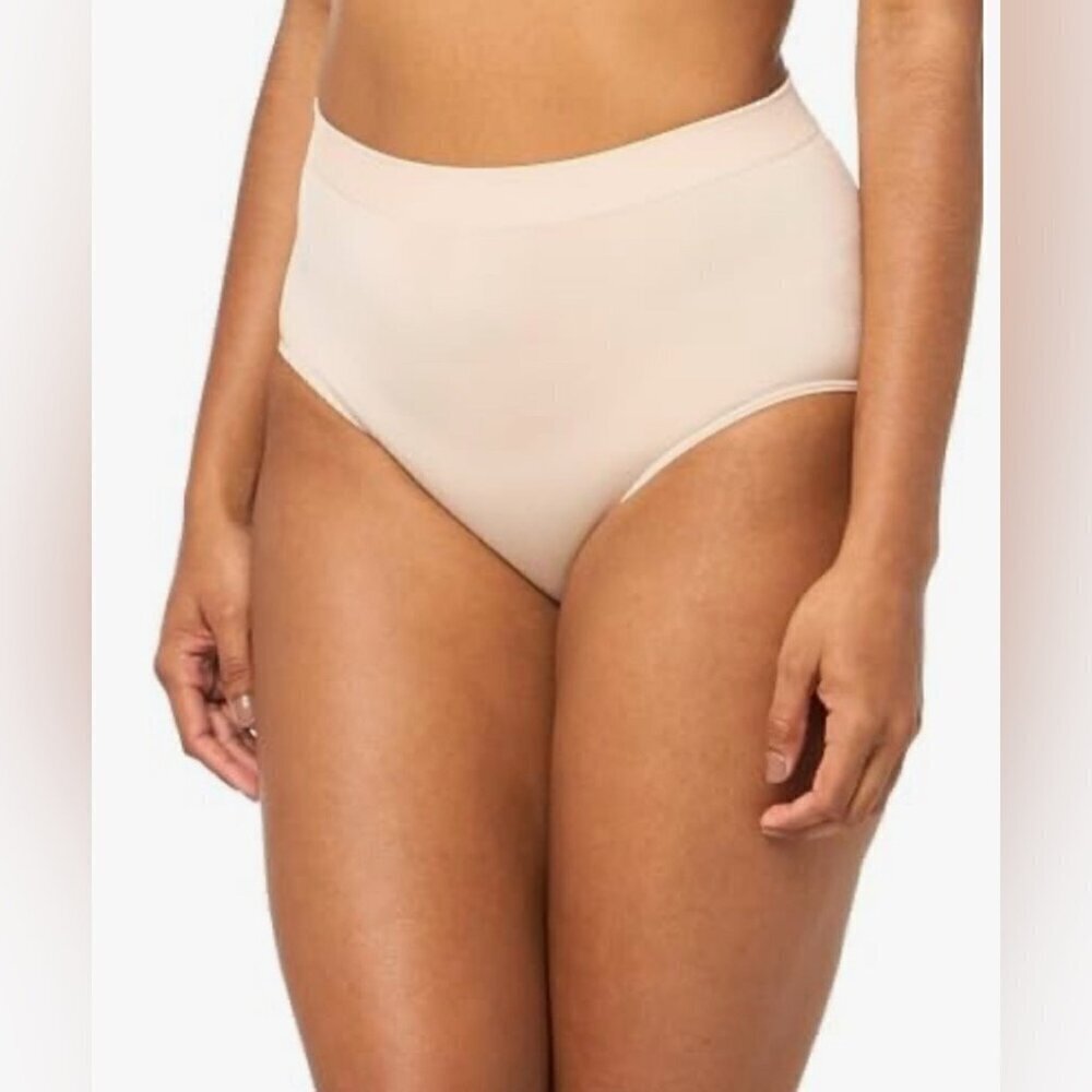 Wacoal Smooth Series Shaping Hi-Cut Briefs | Seamless Beige 3-Pack NWT